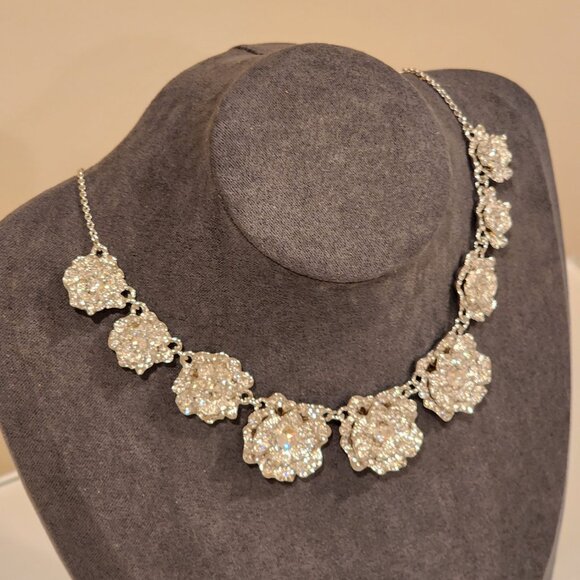 Brand New!! KATE SPADE New York: Rose Garden Silver|Cubic Zir| Crystal Necklace - Picture 7 of 7
